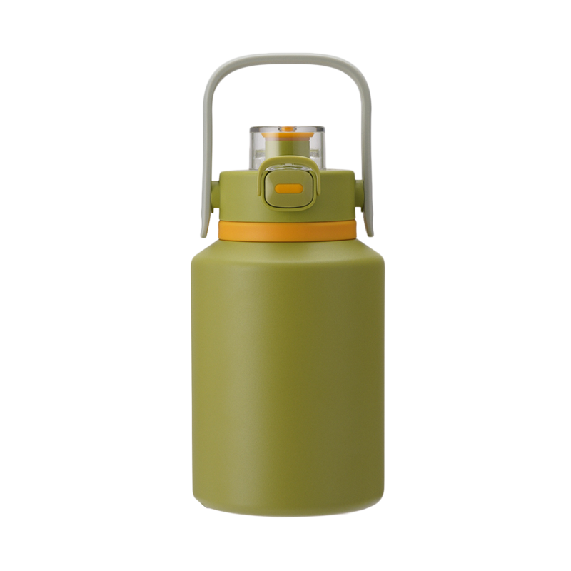 Outdoor Stainless Steel Sport Water Bottle With Straw